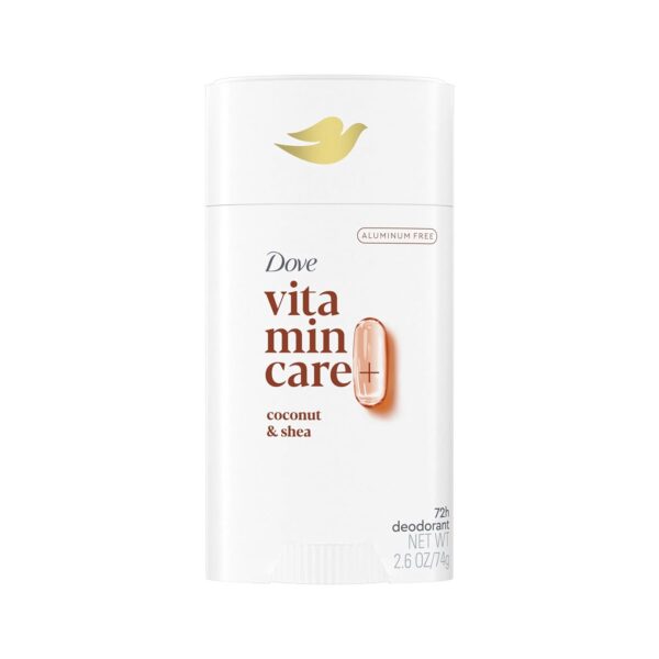 Dove VitaminCare+ Aluminum Free Deodorant Stick Coconut & Shea