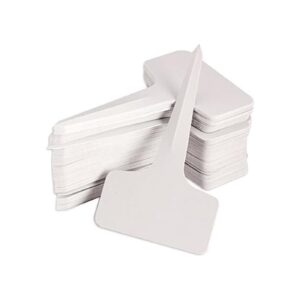 KINGLAKE 100 Pcs 6 x10cm Plastic Plant T-Type Tags Nursery Garden Labels