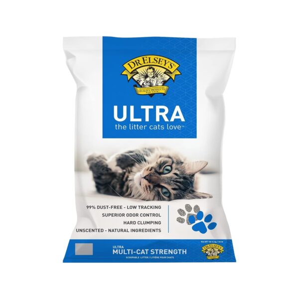 Dr. Elsey’s Premium Clumping Cat Litter - Ultra - 99.9% Dust-Free, Low Tracking, Hard Clumping, Superior Odor Control