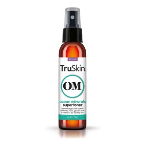 TruSkin Daily Facial Super Toner – for All Skin Types with Glycolic Acid, Vitamin C, 4 fl oz