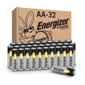Energizer AA Batteries, Alkaline Power Double A Battery Alkaline, 32 Count