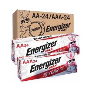 Energizer AA Batteries and AAA Batteries, 24 Max Double A Batteries - 48 Count