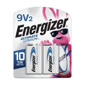 Energizer 9V Batteries, Ultimate Lithium, Original Version - 2 Count