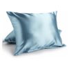 Bedsure Silk Pillowcase for Hair and Skin, Blue Mulberry Silk Pillowcase