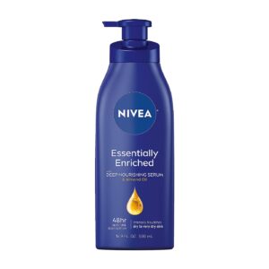 NIVEA Essentially Enriched Body Lotion,Dry to Very Dry Skin, 16.9 Fl Oz