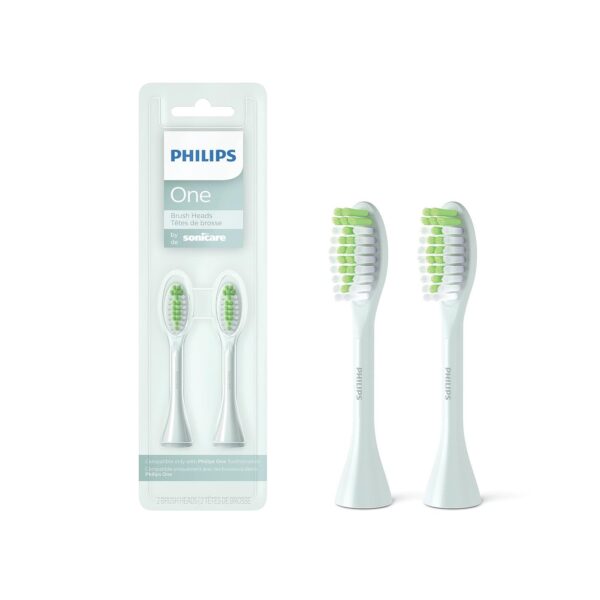 Philips One By Sonicare, 2 Brush Heads, Mint Light Blue, BH1022/03