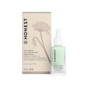 Honest Beauty Daily Green Juice Antioxidant Super Serum | Vegan + Cruelty Free | 1 fl oz