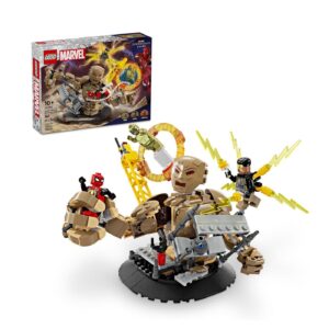 LEGO Marvel Spider-Man vs. Sandman: Final Battle Building Toy Set with Spider-Man Figure