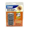 TERRO T500 Indoor Multi-Surface Roach Killing Bait Cockroach Killer - 6 Bait Stations, Black