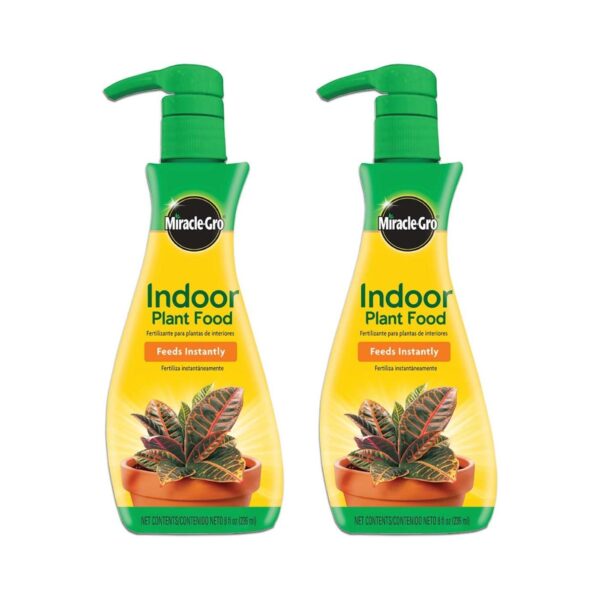 Miracle-Gro Indoor Plant Food (Liquid), 8 oz. 2 Pk