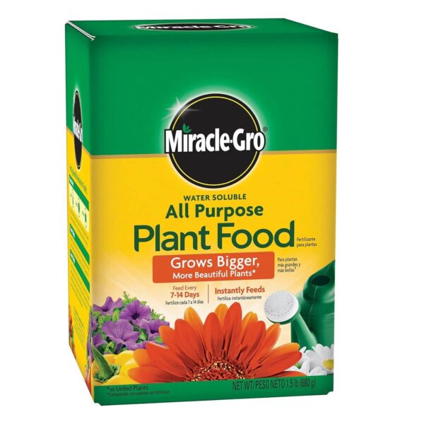 Miracle-Gro Water Soluble All Purpose Plant Food, 1.5 lbs.